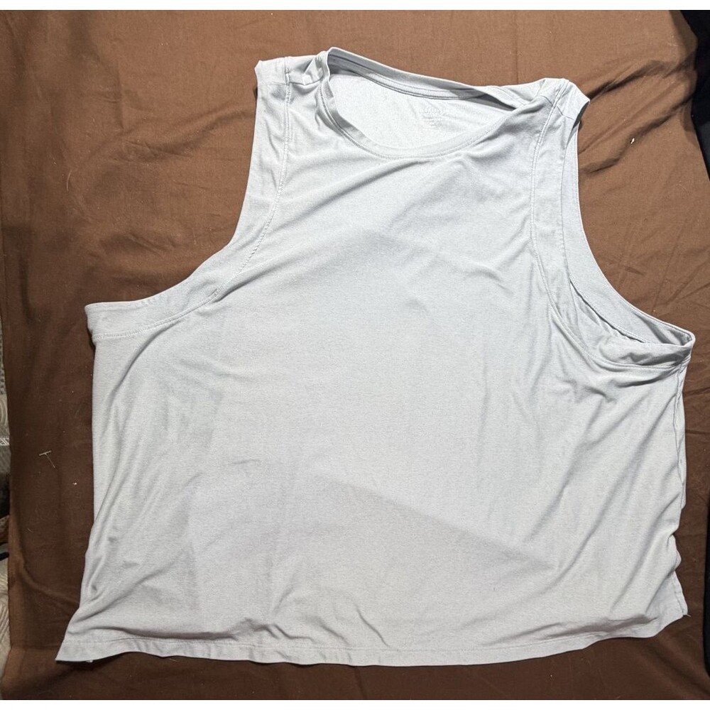 Old Navy Cloud Motion Go Dry Tank Top Gray Plus Size 2X XXL EUC